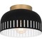Quoizel Flush Mount Flush Mount 1 Light Matte Black QFL6208MBK - alternate 1